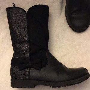 Girls black H&M boots used condition